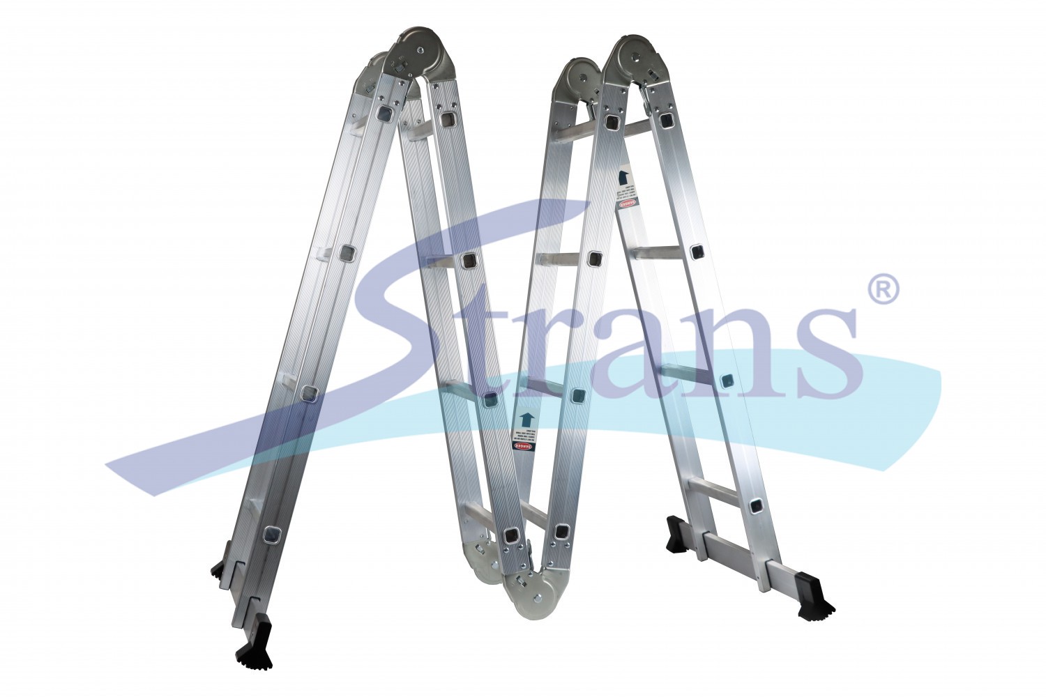 Aluminum Folding Transformer Ladder With Platform Gut Meister 16